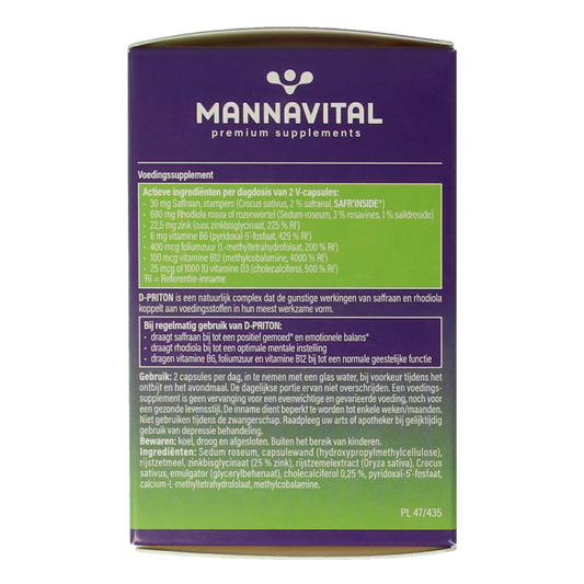 Mannavital D-priton 60.00 Capsules