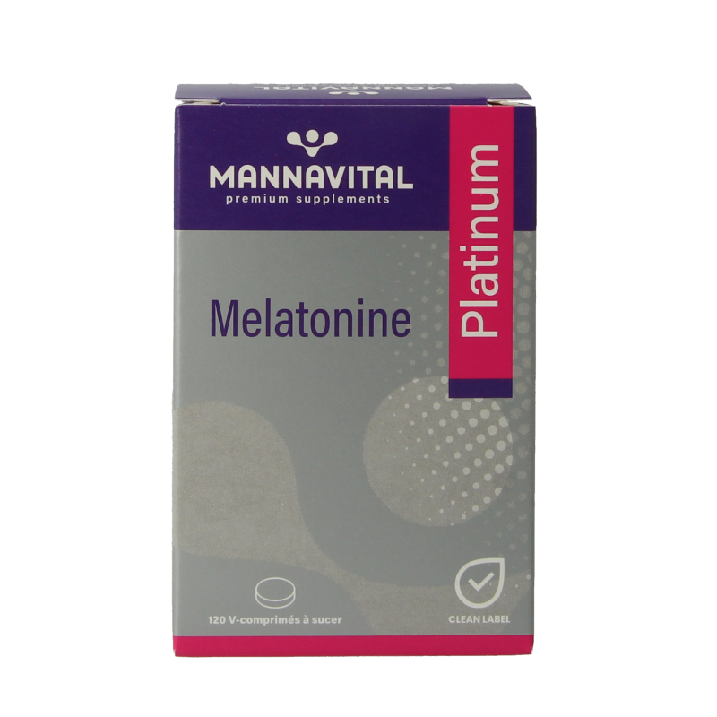 Mannavital Melatonine platinum 120 Smelttabletten