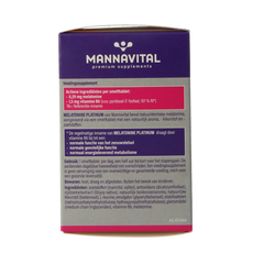 Mannavital Melatonine platinum 120.00 Smelttabletten