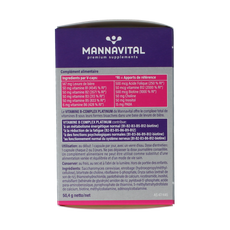 Mannavital Vitamine B complex platinum 60.00 Vegetarische capsules