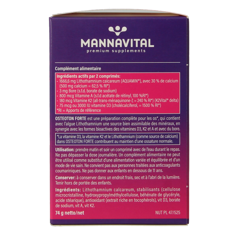 Mannavital Osteoton forte 60 Tabletten