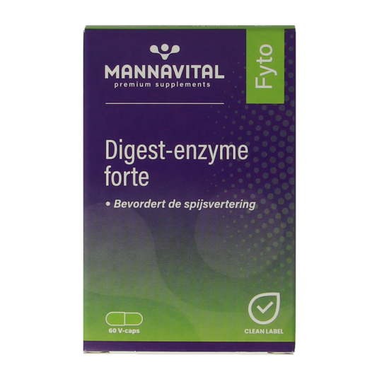 Mannavital Digest enzyme forte 60 Vegetarische capsules
