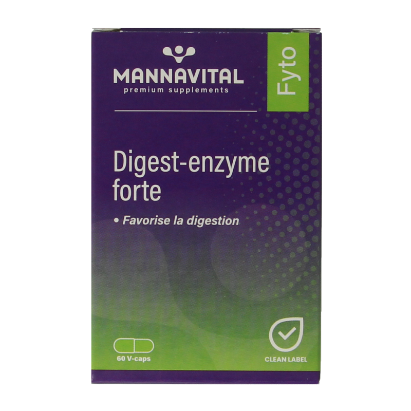 Mannavital Digest enzyme forte 60 Vegetarische capsules