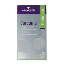 Mannavital Curcuma platinum 180.00 Vegetarische capsules