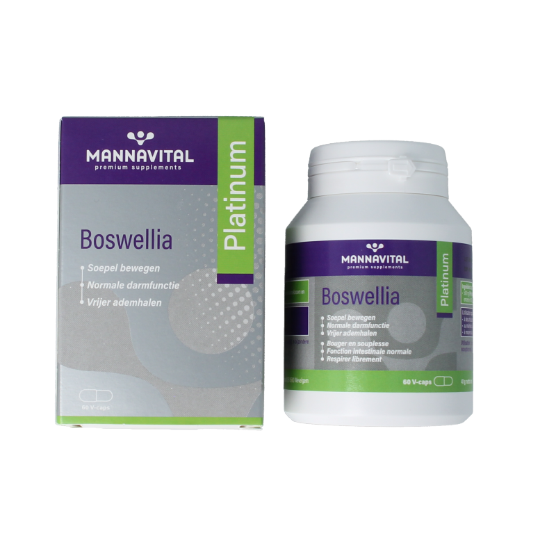 Mannavital Boswellia platinum 60 Vegetarische capsules