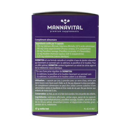 Mannavital Dormiton 60.00 Vegetarische capsules