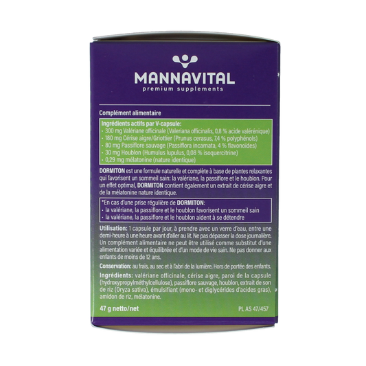 Mannavital Dormiton 60.00 Vegetarische capsules