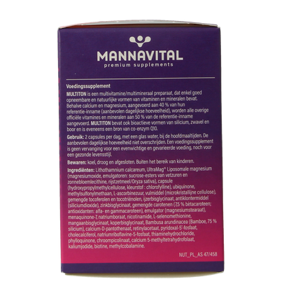 Mannavital Multiton 60.00 Vegetarische capsules