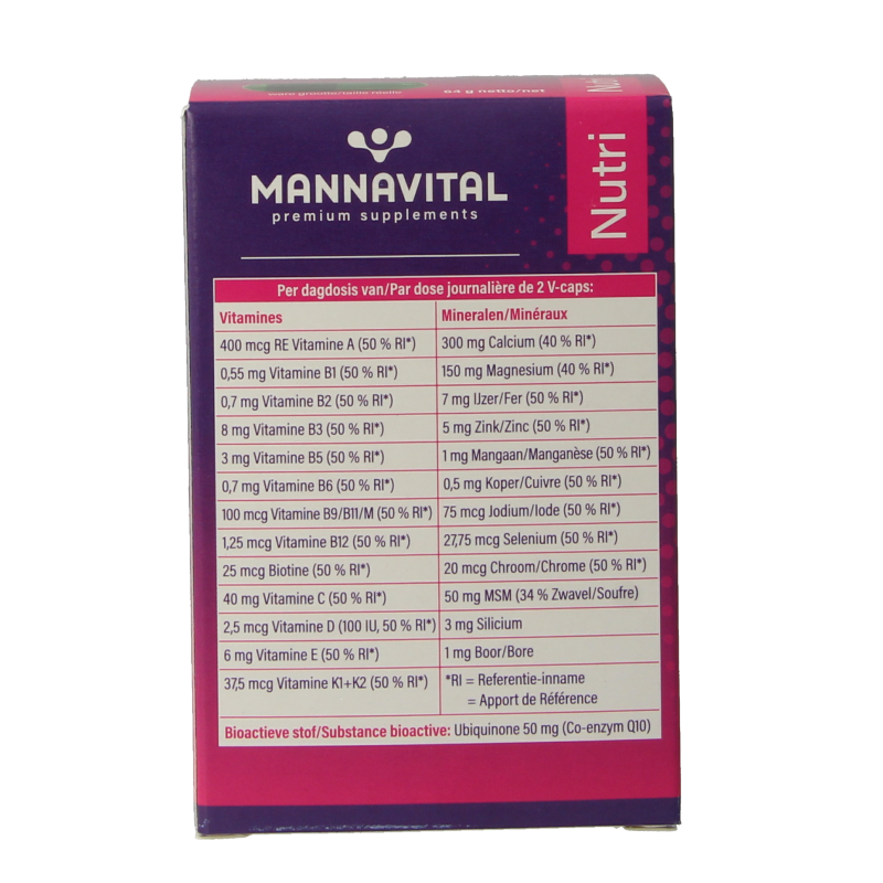 Mannavital Multiton 60 Vegetarische capsules