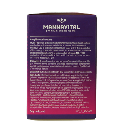 Mannavital Multiton 60.00 Vegetarische capsules