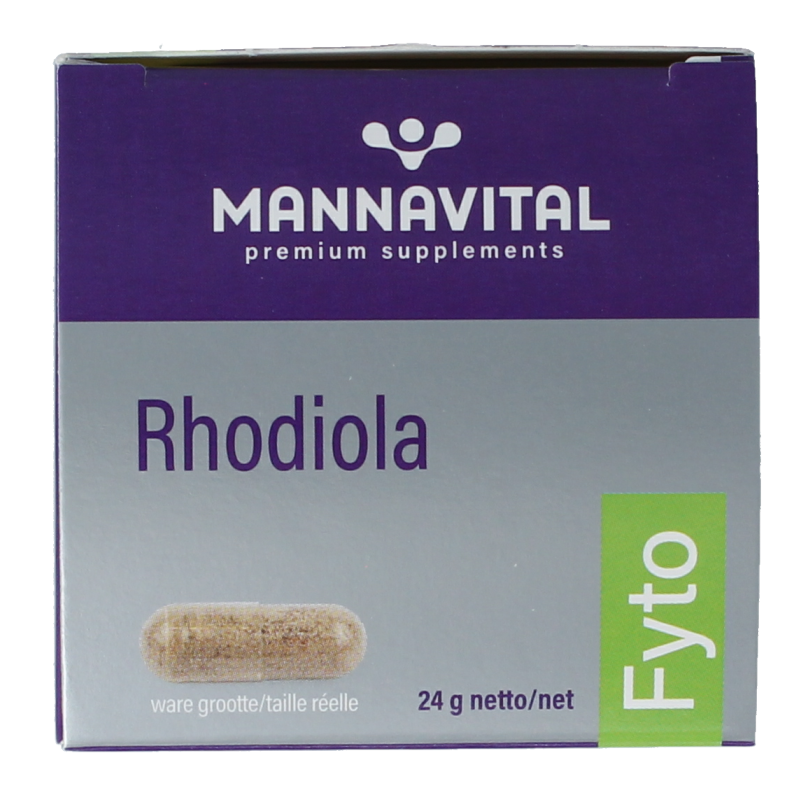 Mannavital Rhodiola platinum 60 Vegetarische capsules