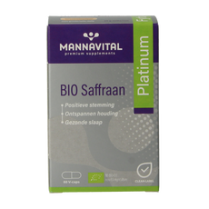 Mannavital Saffraan platinum bio 60.00 Vegetarische capsules