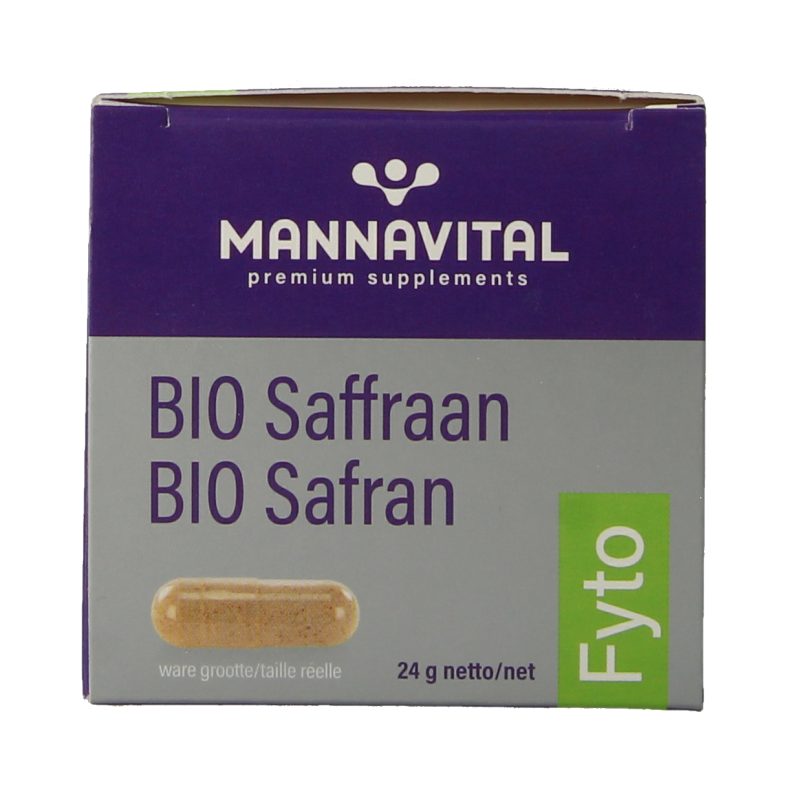 Mannavital Saffraan platinum 60 Vegetarische capsules