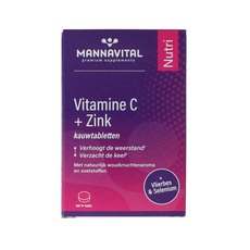 Mannavital Vitamine C plus zink 60 Tabletten