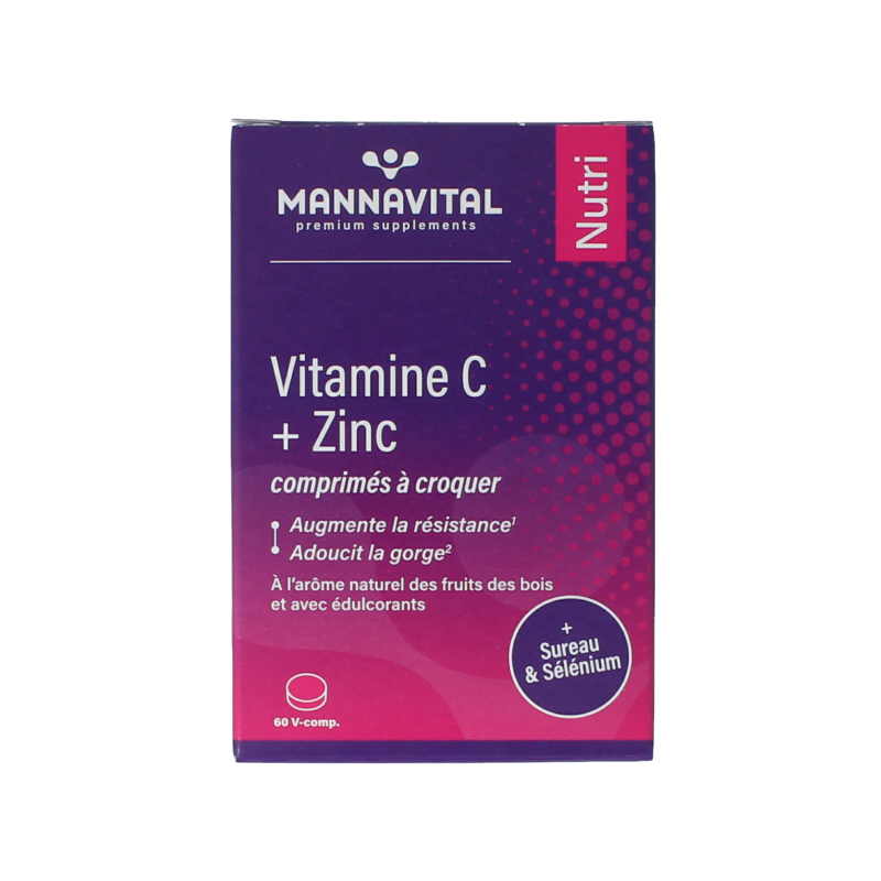 Mannavital Vitamine C plus zink 60 Tabletten