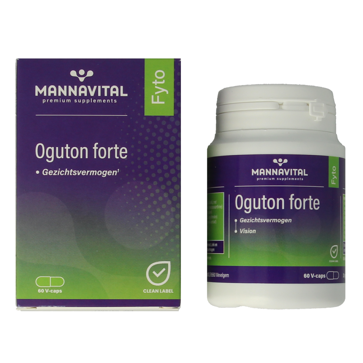 Mannavital Oguton forte 60 Vegetarische capsules