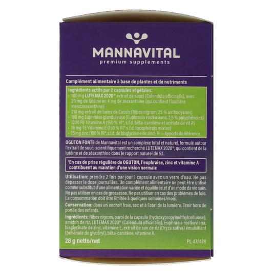 Mannavital Oguton forte 60 Vegetarische capsules