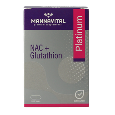 Mannavital NAC + glutathion platinum 60 Vegetarische capsules