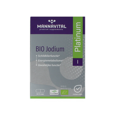 Mannavital Jodium platinum bio 90.00 Vegetarische capsules