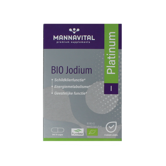 Mannavital Jodium bio platinum 90.00 Vegetarische capsules