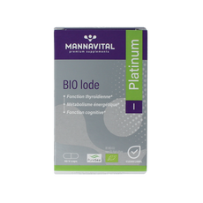 Mannavital Jodium platinum bio 90.00 Vegetarische capsules