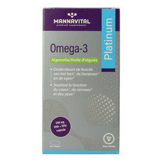 Mannavital Omega-3 algenolie platinum 60 Softgels