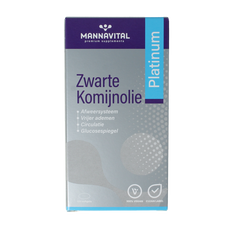 Mannavital Zwarte komijnolie platinum 120 Softgels