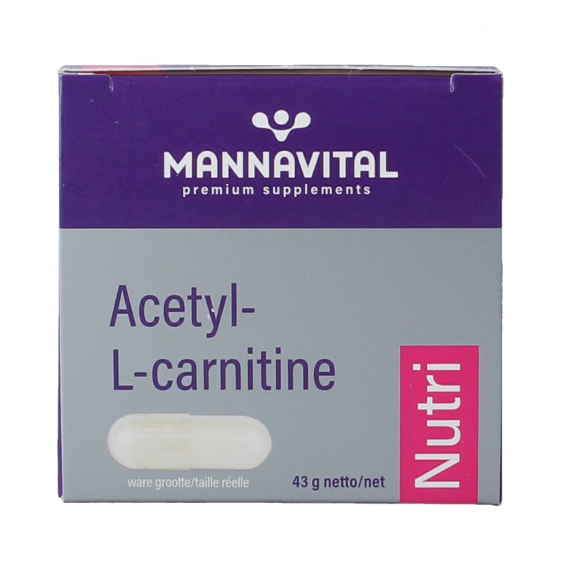 Mannavital Acetyl-L-Carnitine platinum 60 Vegetarische capsules