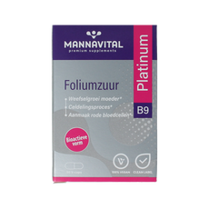 Mannavital Foliumzuur platinum 90.00 Vegetarische capsules