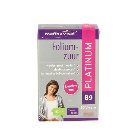 Mannavital Foliumzuur platinum 90 Vegetarische capsules