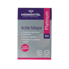 Mannavital Foliumzuur platinum 90.00 Vegetarische capsules