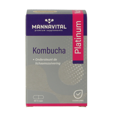 Mannavital Kombucha platinum 60.00 Vegetarische capsules