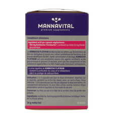 Mannavital Kombucha platinum 60.00 Vegetarische capsules
