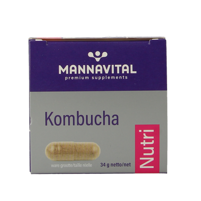 Mannavital Kombucha platinum 60.00 Vegetarische capsules