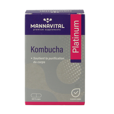 Mannavital Kombucha platinum 60.00 Vegetarische capsules