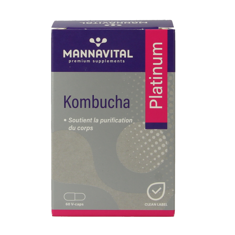 Mannavital Kombucha platinum 60 Vegetarische capsules
