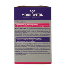 Mannavital Kombucha platinum 60.00 Vegetarische capsules