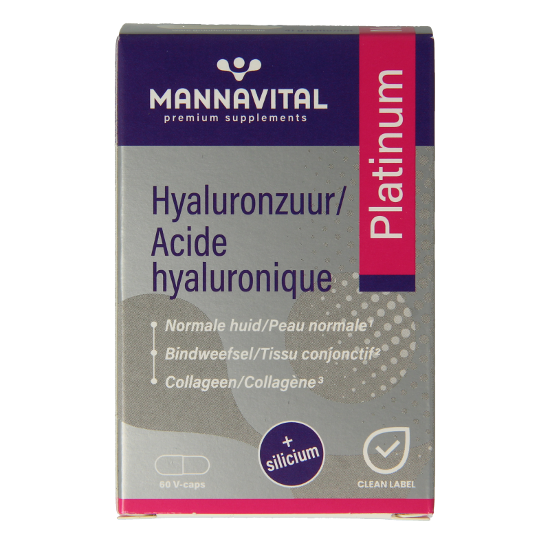 Mannavital Hyaluronzuur platinum 60 Capsules