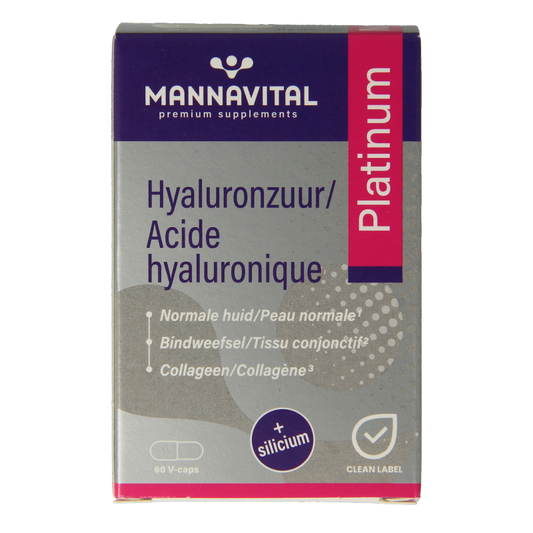 Mannavital Hyaluronzuur platinum 60 Capsules