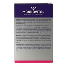 Mannavital Hyaluronzuur platinum 60 Capsules