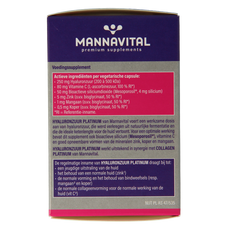 Mannavital Hyaluronzuur platinum 60 Capsules