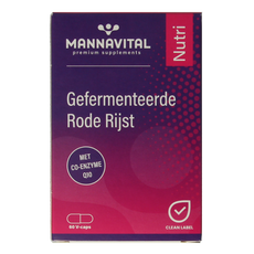 Mannavital Gefermenteerde rode rijst 60.00 Vegetarische capsules