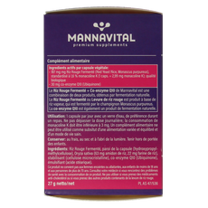 Mannavital Gefermenteerde rode rijst 60.00 Vegetarische capsules