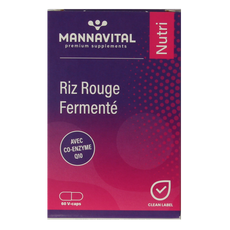 Mannavital Gefermenteerde rode rijst 60.00 Vegetarische capsules