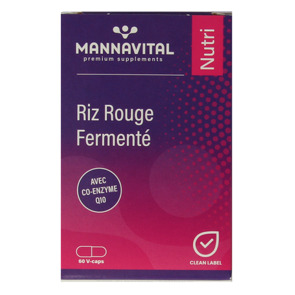 Mannavital Gefermenteerde rode rijst 60.00 Vegetarische capsules