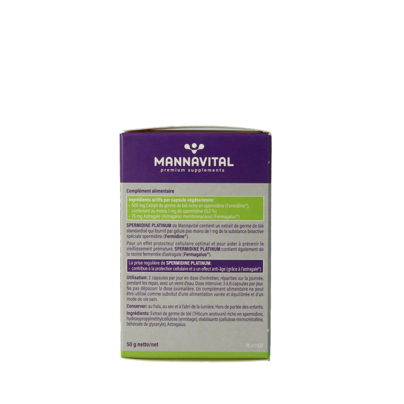 Mannavital Spermidine platinum 60 Vegetarische capsules