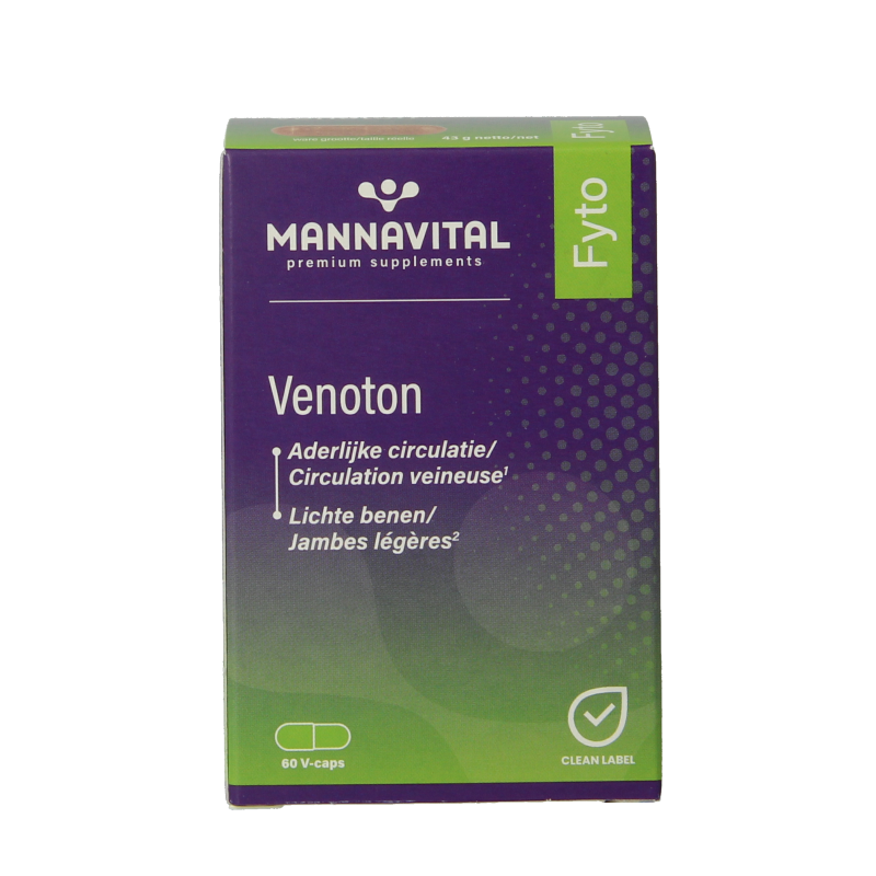 Mannavital Venoton 60 Vegetarische capsules