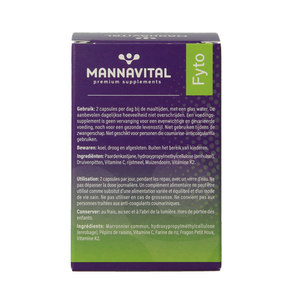 Mannavital Venoton 60.00 Vegetarische capsules