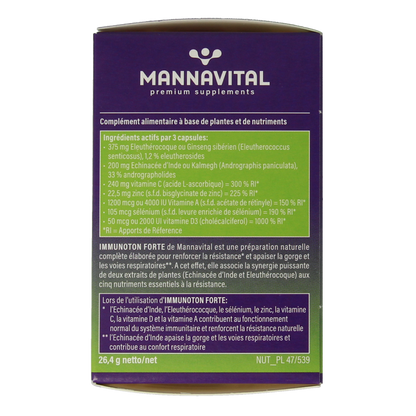 Mannavital Immunoton forte 60.00 Vegetarische capsules