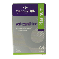 Mannavital Astaxanthine platinum 60.00 Vegetarische capsules